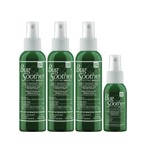 Bug Soother Spray - Natural Insect Repellent with Essential Oils, Safe for All - 3x4oz