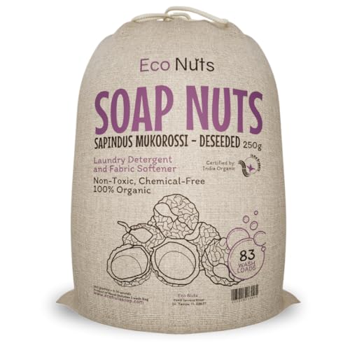 Eco Nuts Laundry Detergent - Natural Cleansing, Hypoallergenic - 83 Loads, 250g