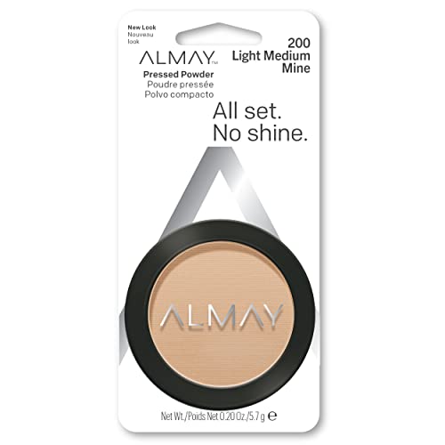 Almay Pressed Powder - Natural Shade Match, Hypoallergenic, Matte Finish - 0.20 Oz