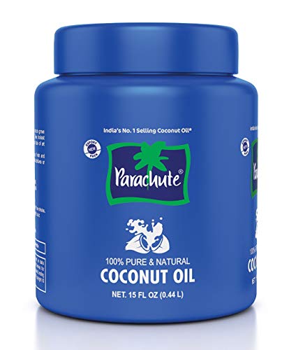 Parachute Coconut Oil - 100% Pure, No Additives, Fresh Aroma - 15 Fl Oz Jar