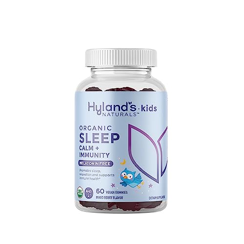 Hyland's Kids Sleep Supplement - Organic Gummies with Calm & Immune Support, 60 Vegan Gummies