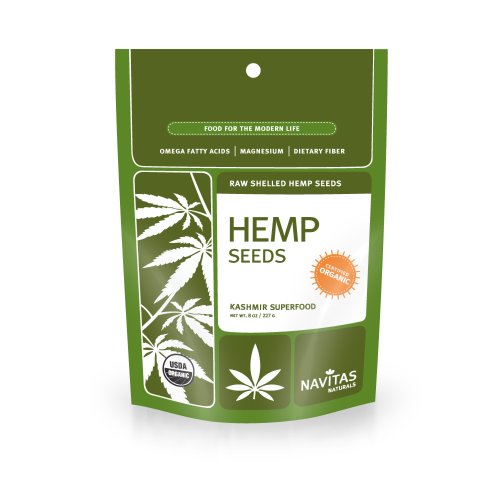 Navitas Organics Hemp Seeds - Complete Plant Protein, Essential Fatty Acids, 8oz