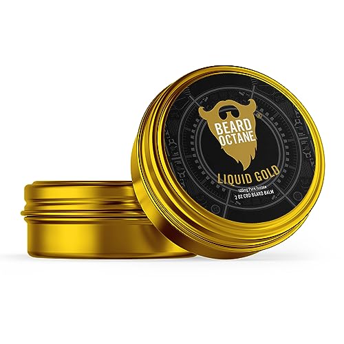 Beard Octane Liquid Gold Beard Balm - Conditions, Tames & Moisturizes - Frankincense & Oud - 2oz