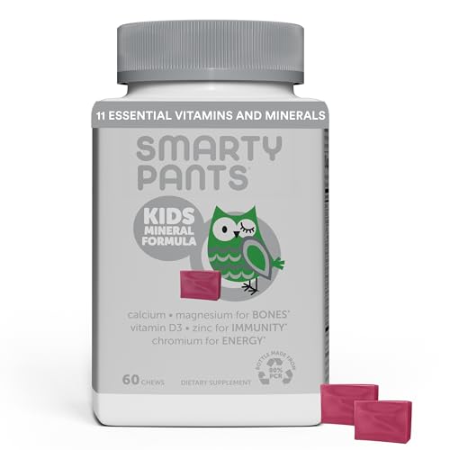 SmartyPants Kids Multivitamin - Immune Support with Magnesium, Calcium, Zinc - 60 Chews