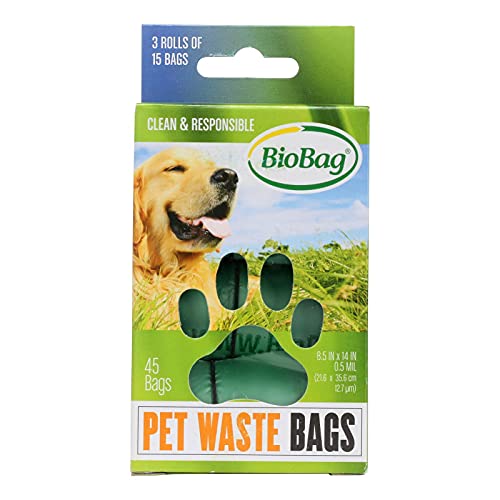 BioBag Pet Waste Bags - Compostable, GMO-Free, Silky Texture - 540 Bags Total