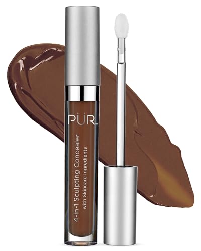 PUR Beauty 4-in-1 Sculpting Concealer - Conceals & Brightens, Hydrating Formula - Chestnut, DPG2