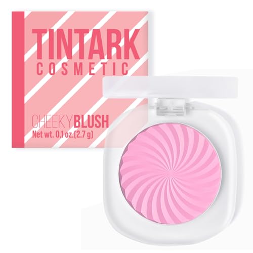 TINTARK Cheeky Blush Compact - Talc-Free, Vegan, Matte Colors for All Skin Tones - 6g