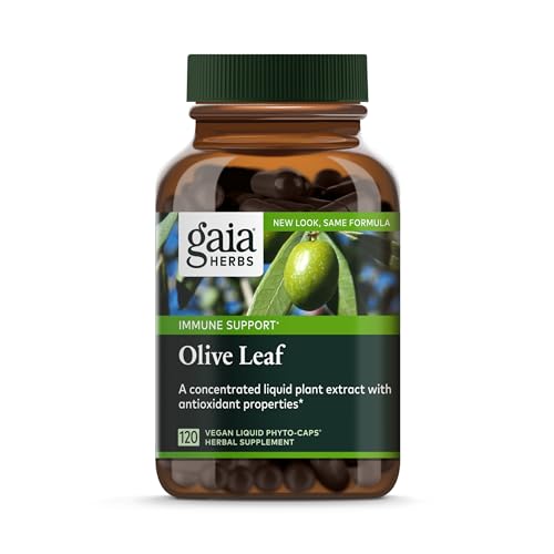 Gaia Herbs Immune Defense Supplement - Supports Immune Health, Olive Leaf Extract - 120 Vegan Caps