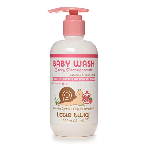 Little Twig Baby Wash - Nourishing Berry Formula, Organic Ingredients, 8.5 fl oz