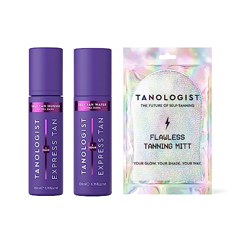 Tanologist Self Tanner Bundle - Hydrating, Streak-Free Tan, Dermatologist Approved - Extra Dark