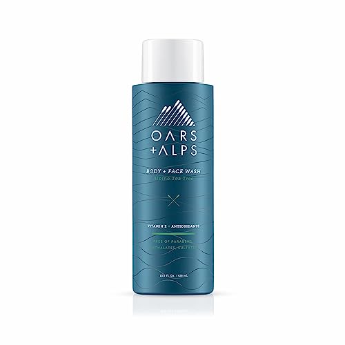 Oars + Alps Men's Body Wash - Hydrating with Antioxidants & Vitamin E, Alpine Tea Tree - 1 Pack