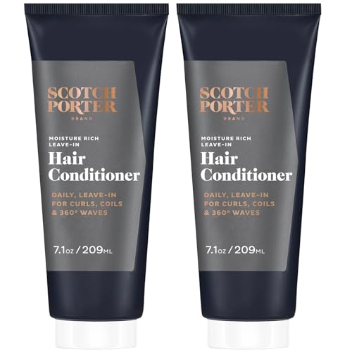 Scotch Porter Leave-In Hair Conditioner Twin Pack - Intense Hydration, Defines Curls - 2 * 7.1oz