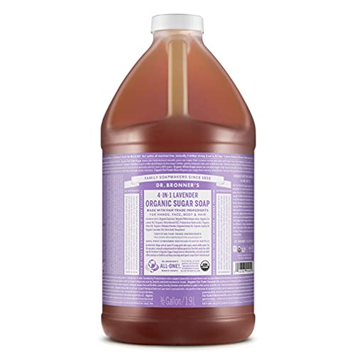 Dr. Bronner's Organic Body Soap - Nourishes & Hydrates with Fair Trade Ingredients - 64oz