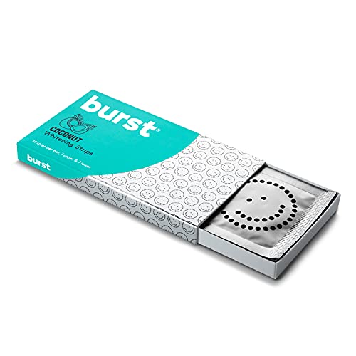 BURST Teeth Whitening Strips - Deep Stain Removal, Gentle on Gums, Enamel Safe - 7 Treatments