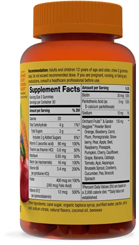 Nature's Way Alive! B-Complex Gummies - Cellular Energy Support, Vegetarian, Mango Flavor - 60 Count