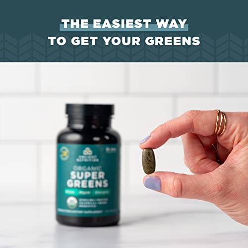 Ancient Nutrition Super Greens - Supports Digestive Health, Probiotics, 30 Servings, 90 Tablets