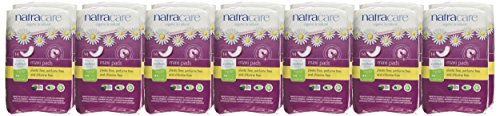 Natracare Menstrual Pads - Chlorine-Free, Biodegradable, Fragrance-Free - 14 Count, Pack of 12