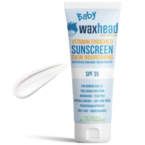 Waxhead Kids Sunscreen - Broad Spectrum Protection, Non-Toxic, Gentle for All Ages - 3oz