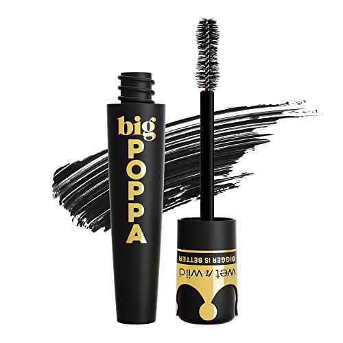 wet n wild Big Poppa Mascara - Volumizing, Lifting, Nourishing with Castor Oil - Blackest Black