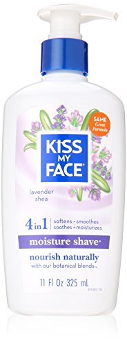 Kiss My Face Shaving Cream - Moisturizing Lavender & Shea, No Animal Ingredients - 11 fl oz