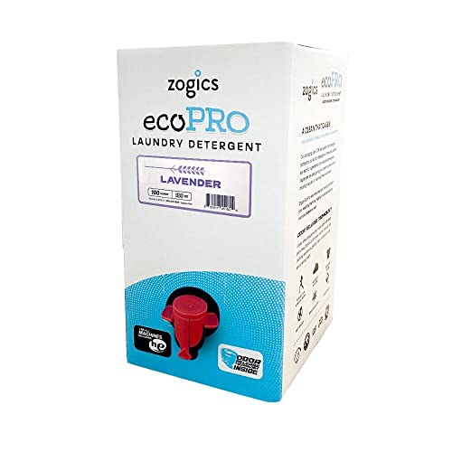 Zogics EcoPro Laundry Detergent - Odor Eliminator, Hypoallergenic, Lavender Scent - 100 Fl. Oz.