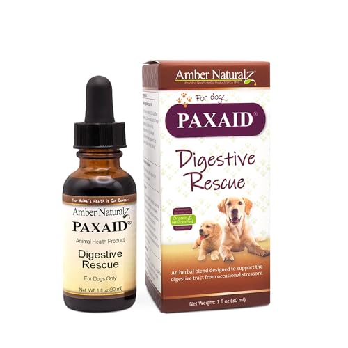 Amber NaturalZ Paxaid Digestive Rescue - Supports Healthy Digestion, Herbal Blend - 1oz Glass Bottle