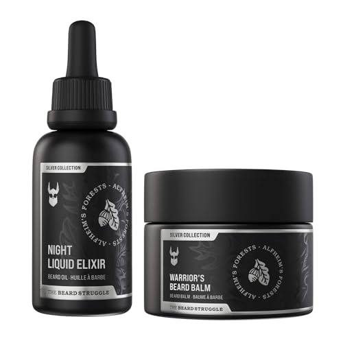 The Beard Struggle Warrior’s Beard Balm & Elixir - Moisturizes, Promotes Healthy Growth - 2pc