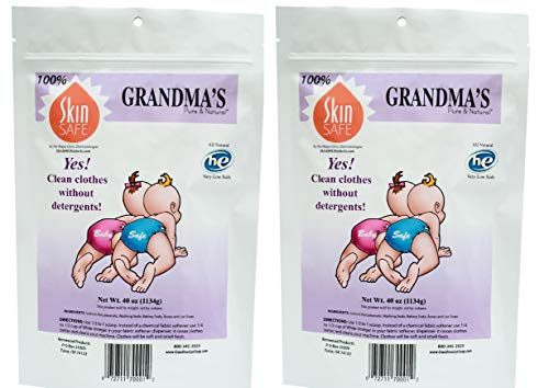 Grandmas Pure & Natural Laundry Soap - Gentle on Skin, No Dyes or Fragrance - 40oz, 2-Pack