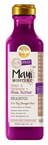 Maui Moisture Shampoo - Hydrates & Mends Split Ends, Nourishing Shea Butter - 19.5oz