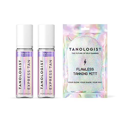 Tanologist Dark Mousse Tanning Bundle - Flawless, Fast-Drying, Dermatologist Approved - 2 Bottles