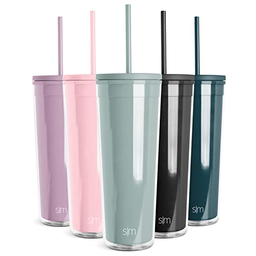 Simple Modern Tumbler - Leak Resistant, BPA Free, Dishwasher Safe - 24oz Sea Glass Sage