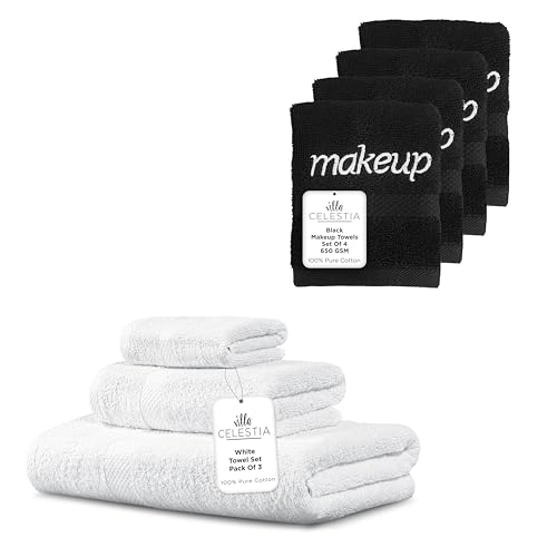 Luxury Cotton Towel Set - Ultra Absorbent, Quick Dry, OEKO-TEX Certified, 7-Piece Bundle