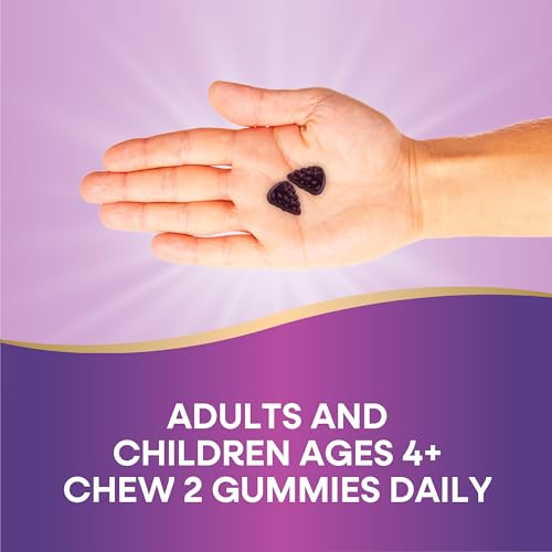 Nature’s Way Immune Defense Gummies - Daily Support with Black Elderberry, Vitamin C & D3 - 70 Count