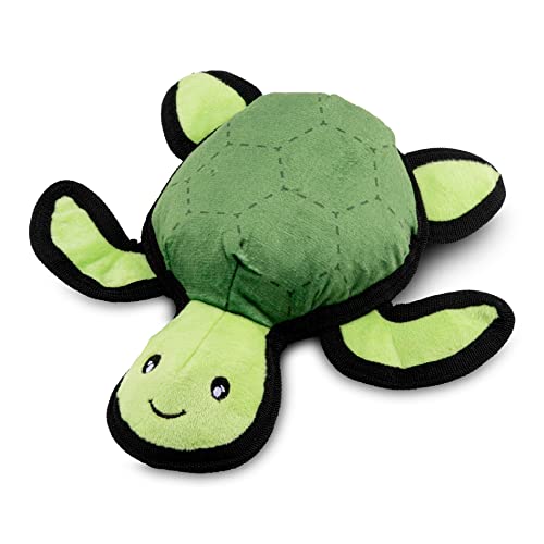 Beco Rough & Tough Turtle Dog Toy - Durable, Made from Recycled Bottles - Medium Size