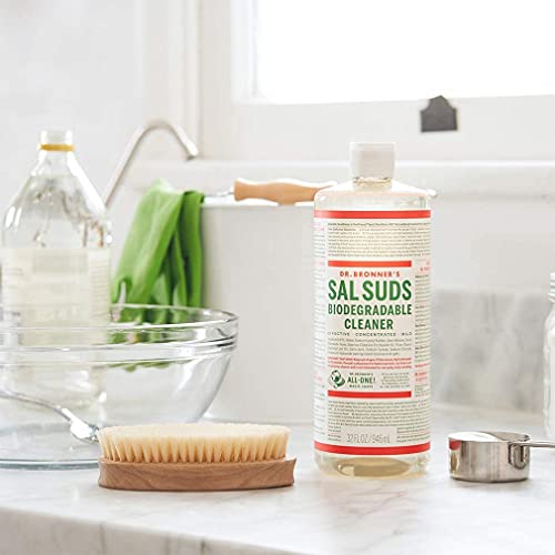 Dr. Bronner's Sal Suds All-Purpose Cleaner - Powerful Pine Cleaner, Biodegradable - 16oz, 2-Pack