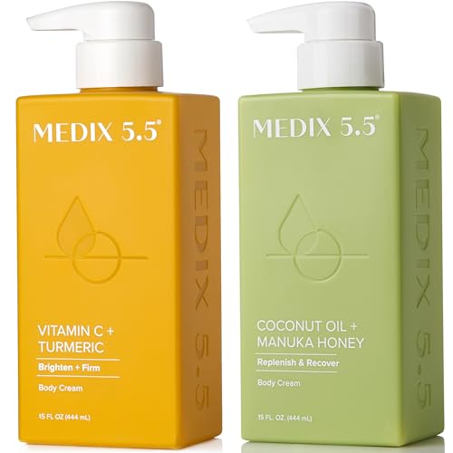 Medix 5.5 Vitamin C Body Lotion & Coconut Oil Set - Firming, Hydrating, Anti-Aging - 2PC