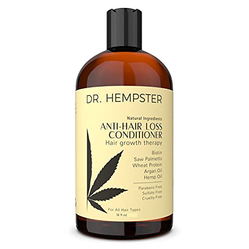 Dr Hempster Hair Regrowth Treatment - Biotin & Hemp for Thinning Hair, Organic, 12oz