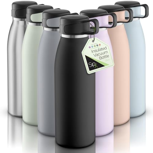 SipX™ Reusable Water Bottle - Triple-Insulated, Leak-Proof, BPA-Free - 25oz Stainless Steel