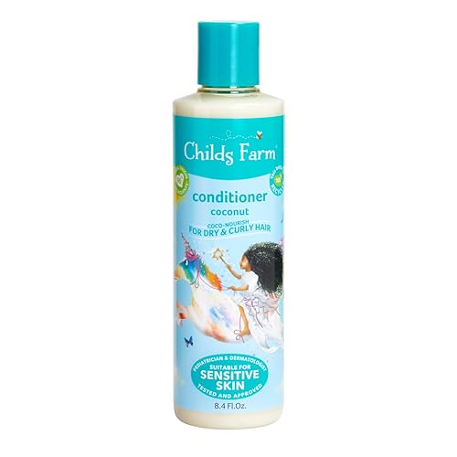 Childs Farm Kids Conditioner - Nourishes Curly, Dry Hair, Coconut Oil, Vegan, 8.4 Fl Oz