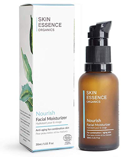 Skin Essence Organics Facial Moisturizer - Instant Hydration, Certified Organic - 100% Plant-Based