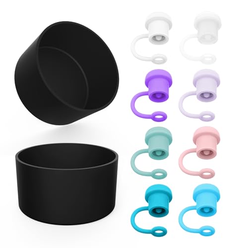 Beonsky Silicone Boot & Straw Cover - Protects Tumblers, Food Grade, Fits Various Brands - 2 PCS