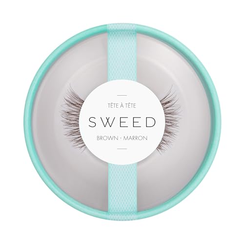 SWEED Tête à Tête False Lashes - Natural Look, Vegan & Cruelty-Free - Brown