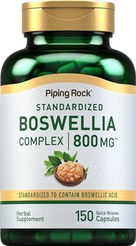 Piping Rock Boswellia Serrata Herbal Supplement - Supports Joint Health, Non-GMO - 800mg, 150 Caps