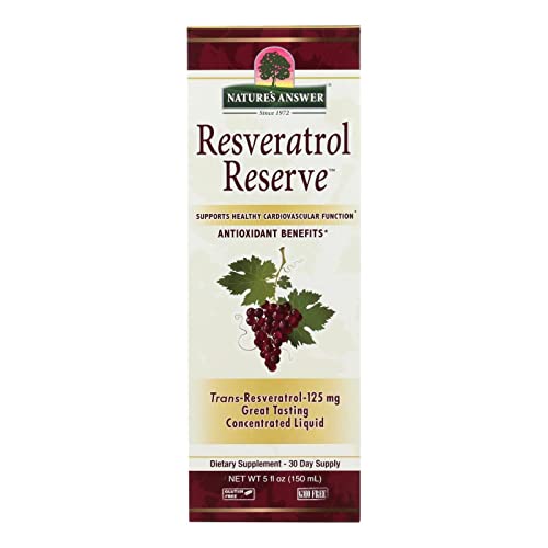 Nature's Answer Resveratrol Dietary Supplement - Antioxidant Support, Alcohol-Free - 5oz