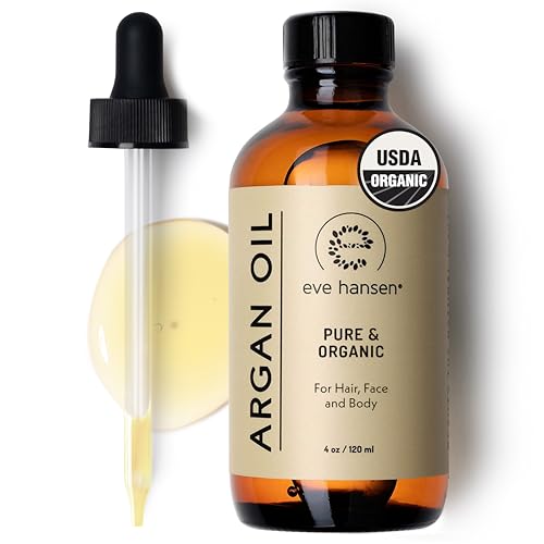 Eve Hansen Argan Oil - Deep Hydrator for Hair, Skin & Nails, Vitamin E Rich - 4oz