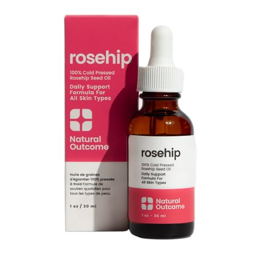 Natural Outcome Rosehip Oil - Anti-Aging Hydration, Pure Cold-Pressed, 1 oz