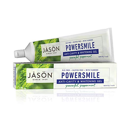 JĀSÖN Powersmile Toothpaste - Brightens Smile, Freshens Breath, Powerful Peppermint - 6oz