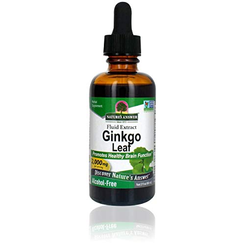 Nature's Answer Ginkgo Leaf Extract - Supports Memory & Mood, Gluten-Free & Kosher - 2oz