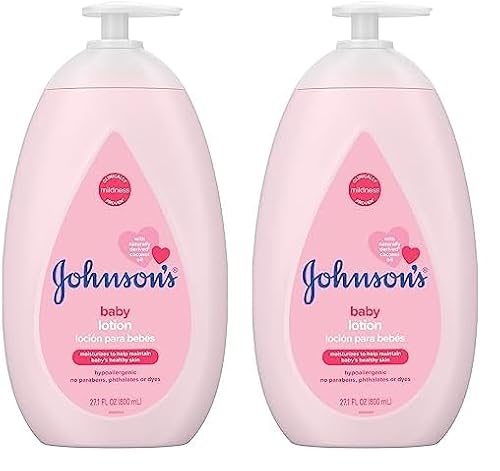 Johnson's Baby Lotion - Nourishes Delicate Skin, Dermatologist-Tested with Coconut Oil - 27.1 Fl Oz