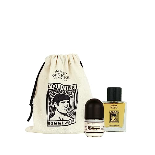Panier des Sens Men's Grooming Set - Natural Deodorant & Fragrance, Made in France - 100% Natural